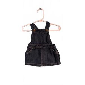 Old Navy Baby Dark Denim Dress Overalls 0-3 Months Infant